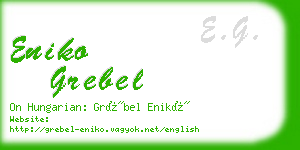 eniko grebel business card